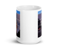 Load image into Gallery viewer, A mug with recaptcha image and direction to select squares with street signs - photographed and designed by Nate DeWaele - 15oz center side view of product