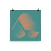 Load image into Gallery viewer, A poster of an abstract minimal graphic that represents twenty-four hours with two tones - designed by Nate DeWaele 